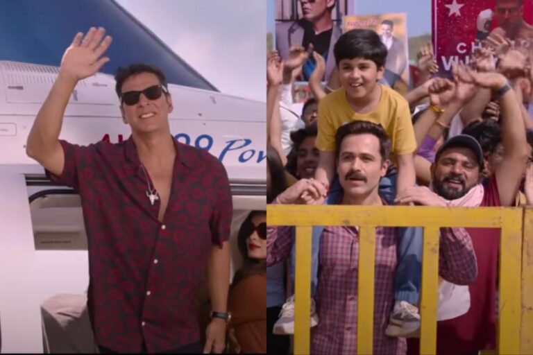 Selfiee movie poster featuring Akshay Kumar, Emraan Hashmi, Diana Penty and Nushrratt Bharuccha