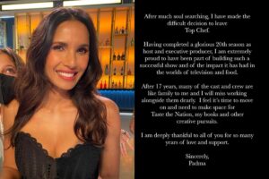 Read more about the article Padma Lakshmi Departs ‘Top Chef’ After 17 Years, Leaves a Lasting Legacy