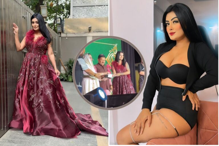 Twinkle Kapoor receives the prestigious Dadasaheb Phalke Icon Award at DPIAF event